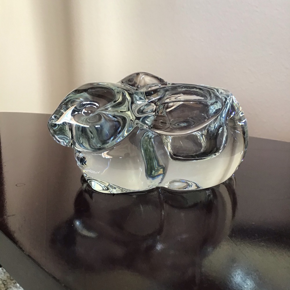 Indiana Glass Bunny Rabbit Votive Candle Holder
